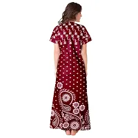 JVSP Women's Cotton Printed Attractive Maternity Wear Comfortable Maxi Nightdresses ( Combo Pack of 2 PCs.)-thumb4