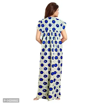 JVSP Women's 100% Cotton Printed Regular Maxi Maternity Wear Sleepwear Nightdresses ( Pack of 2 PCs.)-thumb3