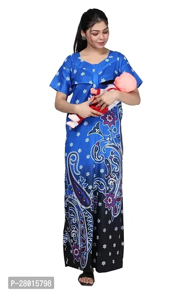 Women Printed Feeding Nighty For Maternity Wear In Amazing Colors And Best Fabric Pack Of 2-thumb4