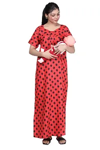 Women Printed Feeding Nighty For Maternity Wear In Amazing Colors And Best Fabric Pack Of 2-thumb3