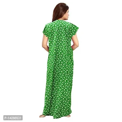 JVSP Women's 100% Cotton Printed Attractive Maxi Maternity Wear Comfort Nightdresses ( Combo Pack of 2 PCs.)-thumb3