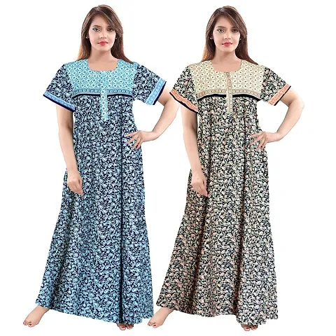 jwf 100% Pure Nighties Combo (Pack of 2)