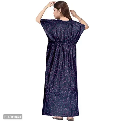 Stylish Embellished rich long Printed nightwear Combo Pack of 2-thumb3