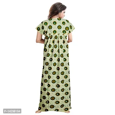 JVSP Women's 100% Cotton Printed Attractive Maxi Maternity Wear Comfortable Nightdresses ( Combo Pack of 2 PCs.)-thumb3