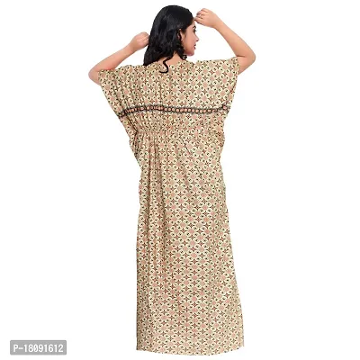 Stylish Embellished rich long Printed nightwear Combo Pack of 2-thumb5