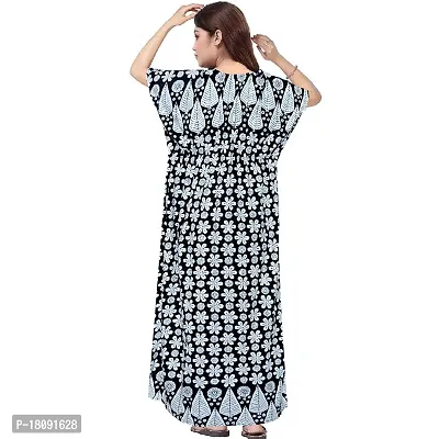 Stylish Embellished rich long Printed nightwear Combo Pack of 2-thumb3