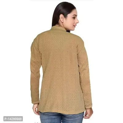 Mudrika Women's Woollen Warm Full Sleeves V-Neck for Winters Sweater - Free Size-thumb2