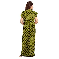 Nandini Women's Cotton Maxi Nighty Night Gown, Free Size Combo Pack of 2 Pieces-thumb2