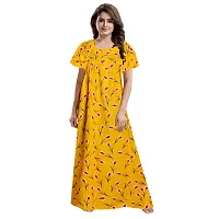 JVSP Women's Pure Cotton Printed Attractive Maxi Maternity Wear Comfortable Nightdresses ( Combo Pack of 2 PCs.)-thumb1