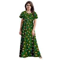 JVSP Women's Pure Cotton Printed Attractive Maxi Maternity Wear Comfortable Nightdresses ( Combo Pack of 2 PCs.)-thumb3