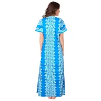 JVSP 100% Cotton Nighty for Women || Full Length Printed Nighty/Maxi/Night Gown/Night Dress/Nightwear Inner  Sleepwear for Women's (Combo Pack of 2)-thumb4