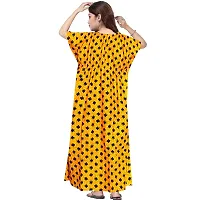 Lorina Women's Pure Cotton Printed Regular Wear Kaftan Maxi Nighties 2 PC-thumb2