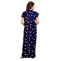 Mudrika Women's Cotton All Over Print Maxi Length Night Gown (ComboNT7691 XXL Red, Grey_Red, Grey_2XL)-thumb4