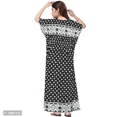 Stylish Embellished rich long Printed nightwear Combo Pack of 2-thumb5