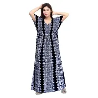 JVSP Women's Fashion Cotton Printed Full Length Maxi Night Gown Maternity Wear Kaftan Maxi Nighty (Combo Pack of 2)-thumb1