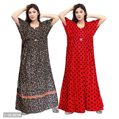 Stylish Cotton  Nightdress For Women Pack Of 2-thumb0