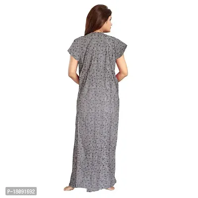 Stylish Embellished rich long Printed nightwear Combo Pack of 2-thumb3