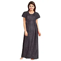 Mudrika Women's Attractive Cotton Printed Full Length Maxi Sleepwear Maternity Wear Kaftan Maxi Nightdress (Pack of 2)-thumb1