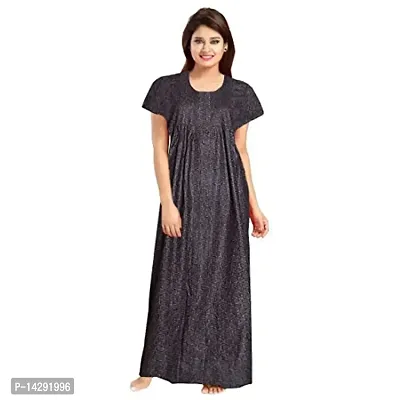 Mudrika Women's Attractive Cotton Printed Full Length Maxi Sleepwear Maternity Wear Kaftan Maxi Nightdress (Pack of 2)-thumb2