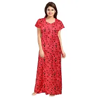 Nandini Women Printed Cotton Nightwear Nighty Maxi (Combo Pack of 2 Pieces)-thumb3