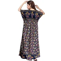 Stylish Embellished rich long Printed nightwear Combo Pack of 2-thumb2