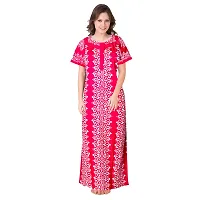 JVSP 100% Cotton Nighty for Women || Full Length Printed Nighty/Maxi/Night Gown/Night Dress/Nightwear Inner  Sleepwear for Women's (Combo Pack of 2)-thumb3