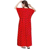 Mudrika Women's Fashion Cotton Printed Full Length Maxi Night Gown Maternity Wear Kaftan Maxi Nighty (Combo Pack of 2)-thumb4