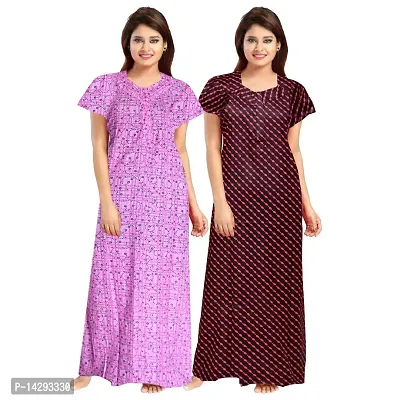 Comfortable Cotton Nighty For Women Combo Of 2