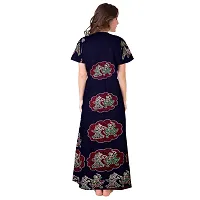 Mudrika Women's Cotton Embellished Maxi Nighty (Pack of 2) (ComboNT10346 XL_Maroon  Red)-thumb4