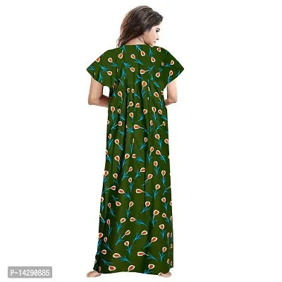 JVSP Women's Pure Cotton Printed Attractive Maxi Maternity Wear Comfortable Nightdresses ( Combo Pack of 2 PCs.)-thumb5