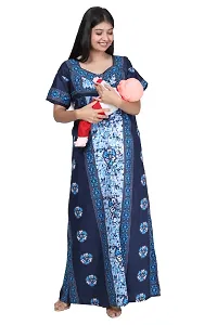 Women Printed Feeding Nighty For Maternity Wear In Amazing Colors And Best Fabric Pack Of 2-thumb3