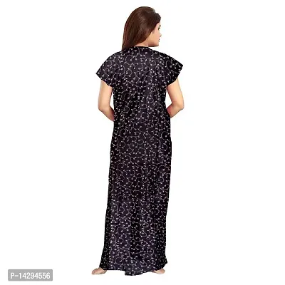 Lorina Women's Cotton Maxi Nighty Night Gown, Free Size Combo Pack of 2 Pieces-thumb5