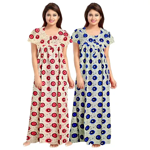 Stylish Nightdress For Women Pack Of 2