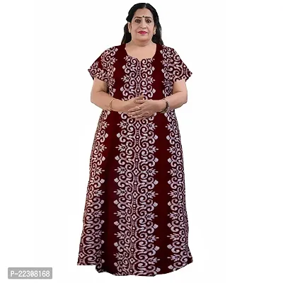 Stylish Fancy Cotton Printed Nighty For Women