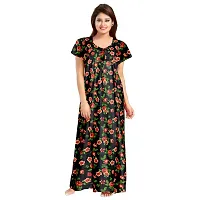 Nandini Ladies 100% Cotton Jaipuri Hand Prints Nighty and Nightdresses Nighty (Combo Pack of 2 Pcs)-thumb3