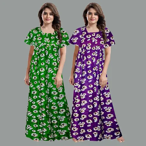 Stylish Nightdress For Women Pack Of 2