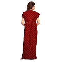 JVSP 100% Cotton Nighty for Women || Long Length Printed Nighty/Maxi/Night Gown/Night Dress/Nightwear Inner  Sleepwear for Women's (Combo Pack of 2)-thumb2