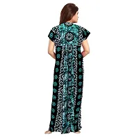 Mudrika Women's Soft Cotton Sleepwear Nighty Gown (Multicolour, Free Size) -Combo Pack of 2pcs-thumb2