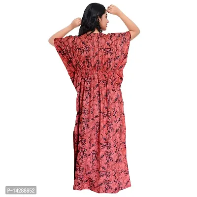 JVSP Women's Fashion Cotton Printed Full Length Maxi Night Gown Maternity Wear Kaftan Maxi Nighty (Combo Pack of 2)-thumb3