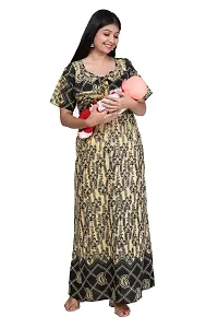 Women Printed Feeding Nighty For Maternity Wear In Amazing Colors And Best Fabric Pack Of 2-thumb1