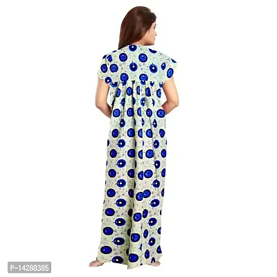 JVSP 100% Cotton Nighty for Women || Maxi Length Printed Nighty/Maxi/Night Gown/Night Dress/Nightwear Inner  Sleepwear for Women's (Combo Pack of 2)-thumb3