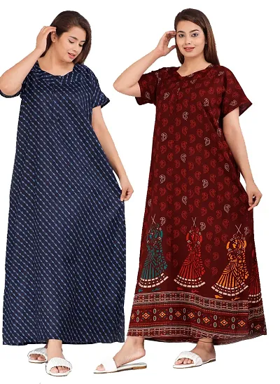 Best Selling pure cotton nighties & nightdresses Women's Nightwear 