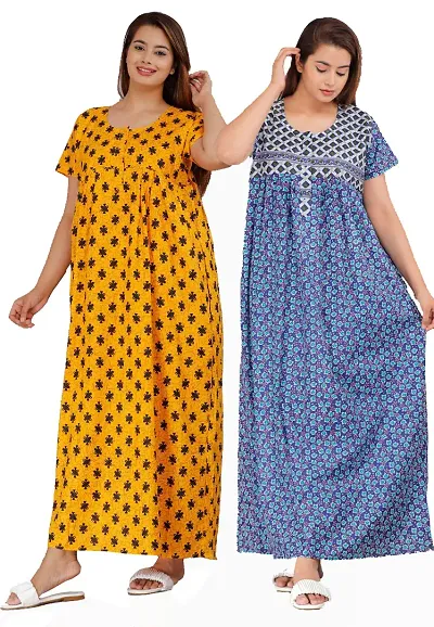 Stylish Nighty For Women Pack Of 2