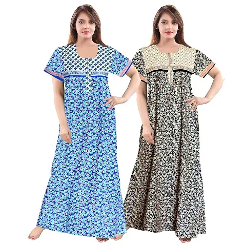 jwf 100% Pure Nighties Combo (Pack of 2)