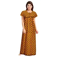 JVSP Women's Cotton Printed Attractive Maternity Wear Comfortable Maxi Nightdresses ( Combo Pack of 2 PCs.)-thumb3