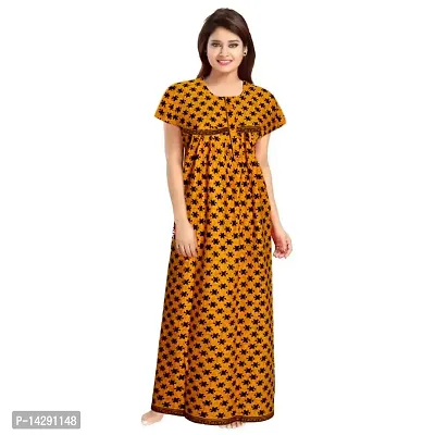 JVSP Women's Cotton Printed Attractive Maternity Wear Comfortable Maxi Nightdresses ( Combo Pack of 2 PCs.)-thumb4