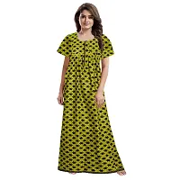 JVSP Women's 100% Cotton Printed Attractive Maxi Maternity Wear Comfortable Nightdresses ( Combo Pack of 2 PCs.)-thumb3