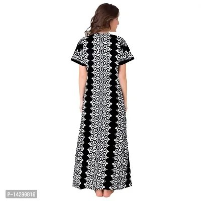 JVSP 100% Cotton Nighty for Women || Full Length Printed Nighty/Maxi/Night Gown/Night Dress/Nightwear Inner  Sleepwear for Women's (Combo Pack of 2)-thumb3