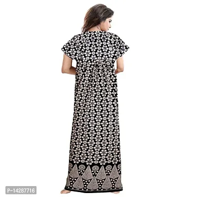 JVSP Women's 100% Cotton Printed Attractive Maxi Maternity Wear Comfortable Nightdresses ( Combo Pack of 2 PCs.)-thumb3