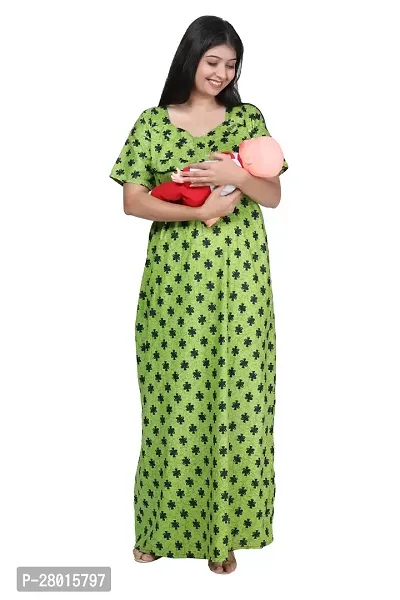 Women Printed Feeding Nighty For Maternity Wear In Amazing Colors And Best Fabric Pack Of 2-thumb2